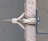 Szárnyas Tipli Csavarral (50db) - Fali Rögzítő Készlet Beltéri Használatra