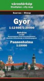 Szarvas András Térk.Ügyn.: Győr várostérkép - 1 : 20.000 - 1:12500 - könyv