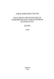 Szegedi Középkorász Műhely Sebők Ferenc: Anjou-kori oklevéltár XXXIII. 1349 - könyv