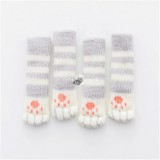 Székláb védő zokni cica tappancs mintával (4 db)