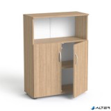 Szekrény, 3 rendező magas, kombinált, polcos, MAYAH 'Freedom SV-09', kőris