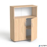 Szekrény, 3 rendező magas, kombinált, polcos, MAYAH "Freedom SV-09", tölgy