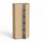 Szekrény,  5 rendező magas, kétajtós, polcokkal,  MAYAH "Freedom SV-01", kőris