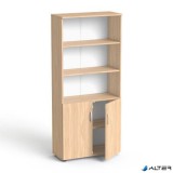 Szekrény, 5 rendező magas, kombinált, polcos, MAYAH 'Freedom SV-04', tölgy