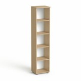 Szekrény, 5 rendező magas, nyitott, polcos, keskeny MAYAH Freedom SV-03, kőris (IBXSZ03K)