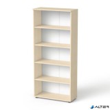 Szekrény, 5 rendező magas, nyitott, polcos, MAYAH 'Freedom SV-02', juhar