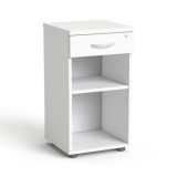 Szekrény, asztalmagas, fiókos, nyitott polcos, MAYAH Freedom SV-14, fehér (IBXSZ14F)