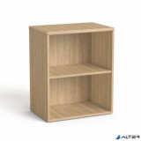 Szekrény, asztalmagas, nyitott, polcos, MAYAH 'Freedom SV-17', kőris