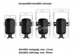 Szellőzőrácsra szerelhető univerzális autós telefontartó 4-6 colos készülékekhez
