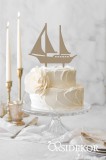 SZÉLVÉSZ VITORLÁS Esküvői tortadísz