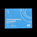 Személygépkocsi menetlevél 100lap,os A4, fekvõ személygépkocsi D.GEPJ.36 Bluering®