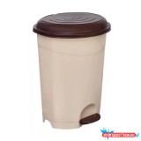 Szemetes kuka pedálos mûanyag 12 literes barna UP126B