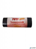 Szemeteszsák, extra erős, 30 l, 20 db, 50x60 cm, 15 µ, TUTI "Extra", fekete