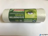 Szemeteszsák, szelektív hulladékhoz, újrahasznosított, erős, 135 l, 10 db, 70x110 cm, 25 µ, MAZZINI, átlátszó