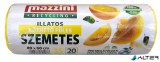 Szemeteszsák, újrahasznosított, köthető füles, illatosított, 35 l, 20 db, 49x60 cm, 10 µ, MAZZINI, citrus illat