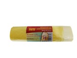 Szemeteszsák, zárószalagos, 25 l, 20 db, 50x55 cm, 14 &mikro;, TUTI, sárga (KHT198)