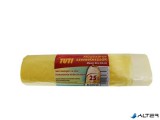 Szemeteszsák, zárószalagos, 25 l, 20 db, 50x55 cm, 14 µ, TUTI, sárga