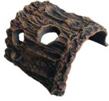 Szer-Ber Fatörzs alagút kerámia dekor akváriumba és terráriumba (Sötétbarna; 105 x 140 x 65)