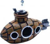 Szer-Ber Levegőporlasztós tengeralattjáró dekor akváriumba (120 x 50 x 80 mm)