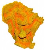 Szer-Ber Narancssárga korallszirt akvárium dekoráció (230 x 180 x 110 mm)