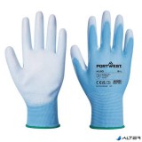 . Szerelőkesztyű, tenyéren mártott, 7-es méret, kék