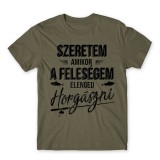 Szeretem amikor a feleségem elenged horgászni - férfi póló