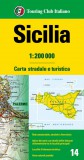 Szicília régiótérkép 1:200 000