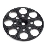 Szigetelésrögzítő tányér fa-fémszerkezetekhez lapos fekete 60mm