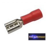 Szigetelt csúszósaru 4.8mm, 0.5-1.5mm Piros