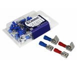 Szigetelt csúszósaru elágazó szett, 0.5-1.5mm2, 6,3mm, 25+25db/csomag, COMMEL