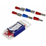 Szigetelt csúszósaru - hüvely, 0.5-1.5mm2, 2,8mm, 25db/csomag, COMMEL