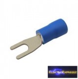 Szigetelt villás saru 3.2mm, 1.5-2.5mm Kék