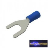 Szigetelt villás saru 6.5mm, 1.5-2.5mm Kék