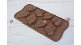 Szilikon bonbon forma csoki forma falevelek