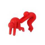 Szilikon kifutásgátló edényfogó, 2 db Piros