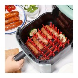 Szilikon légsütő grill állvány - Hőálló és tapadásmentes sütőeszköz légkeveréses sütőkhöz