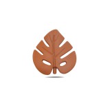 Szilikon levél rágóka - barna