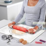 Szilikon nyújtólap, mérettáblázattal, 60 x 40 cm