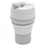 Szilikon Összecsukható Bögre 350 ml 2 az 1-ben New Baby - Szürke