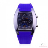 Szilikon szíjas LED férfi karóra - bemutató darab