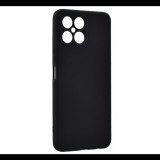 Szilikon telefonvédő (matt, mikrofiber plüss karcolásmentesítő belső, prémium) FEKETE Honor X8 4G "Gigapack csomagolás" (GP-141236) (GP-141236)