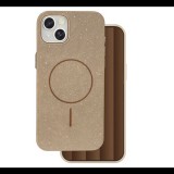 Szilikon telefonvédő (műanyag hátlap, kameravédő, MagSafe, csillogó) BARNA Apple iPhone 14 "Gigapack csomagolás" (GP-171507) (GP-171507)