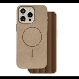 Szilikon telefonvédő (műanyag hátlap, kameravédő, MagSafe, csillogó) BARNA Apple iPhone 14 Pro "Gigapack csomagolás" (GP-171508) (GP-171508)