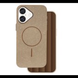 Szilikon telefonvédő (műanyag hátlap, kameravédő, MagSafe, csillogó) BARNA Apple iPhone 16 "Gigapack csomagolás" (GP-171511) (GP-171511)