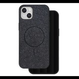 Szilikon telefonvédő (műanyag hátlap, kameravédő, MagSafe, csillogó) FEKETE Apple iPhone 14 "Gigapack csomagolás" (GP-171526) (GP-171526)