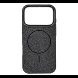 Szilikon telefonvédő (műanyag hátlap, kameravédő, MagSafe, csillogó) FEKETE Apple iPhone 17 Pro "Gigapack csomagolás" (GP-173591) (GP-173591)