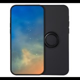 Szilikon telefonvédő (tartógyűrű, mikrofiber plüss belső, mágneses, kameravédő) FEKETE Xiaomi Redmi Note 13 Pro Plus 5G "Gigapack csomagolás" (GP-155446) (GP-155446)