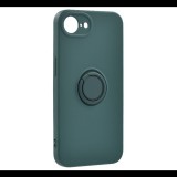 Szilikon telefonvédő (tartógyűrű, mikrofiber plüss belső, mágneses, kameravédő) SÖTÉTZÖLD Apple iPhone 16e "Gigapack csomagolás" (GP-167552) (GP-167552)