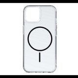 Szilikon telefonvédő (ultravékony, műanyag hátlap, MagSafe, légpárnás sarok) FEKETE Apple iPhone 11 "Gigapack csomagolás" (GP-171539) (GP-171539)