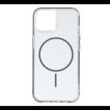 Szilikon telefonvédő (ultravékony, műanyag hátlap, MagSafe, légpárnás sarok) SÖTÉTSZÜRKE Apple iPhone 14 "Gigapack csomagolás" (GP-171579) (GP-171579)